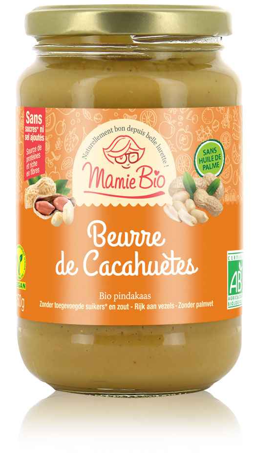 Beurre de cacahuètes crunchy BIO - 350g – Le Drive tout nu
