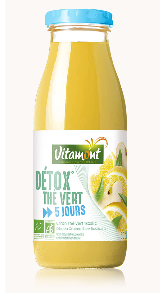Détox citron thé vert bio - Boisson 5 jours - Vitamont