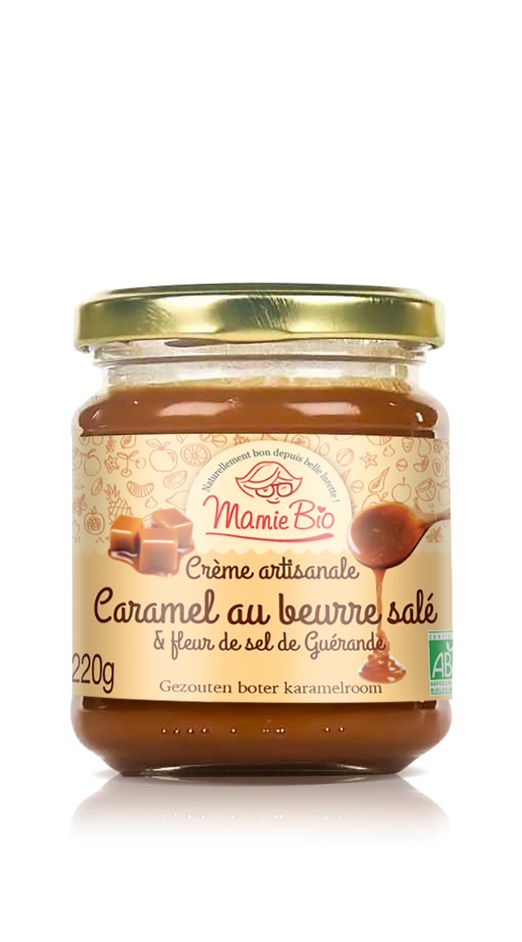 Caramel au beurre salé bio - Pâte à tartiner - Vitamont