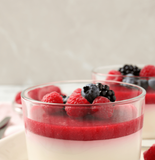 panna cotta eau de coco