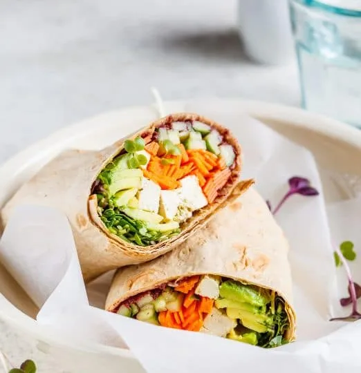 wrap au houmous bio