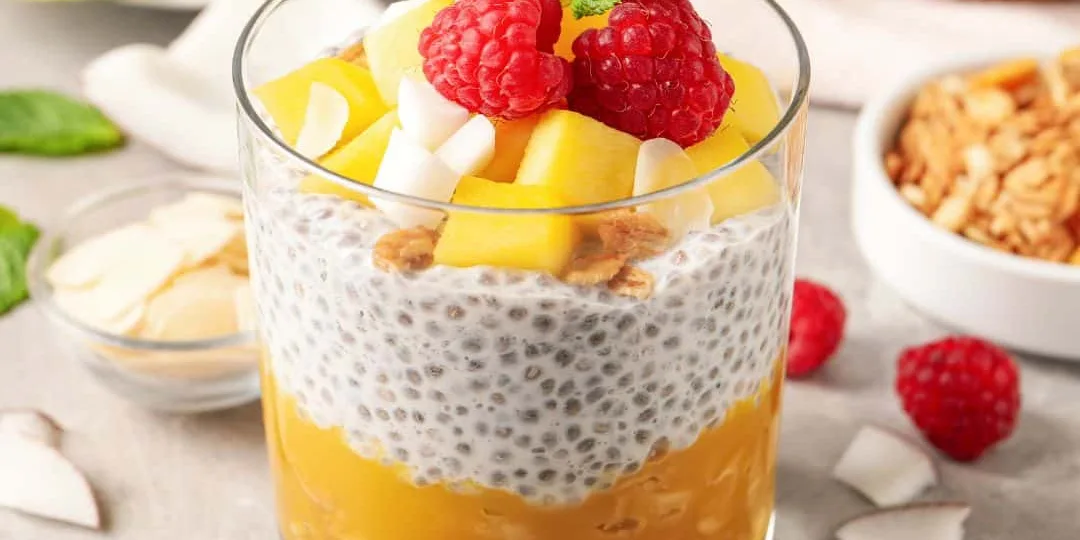 chia pudding pomme mangue