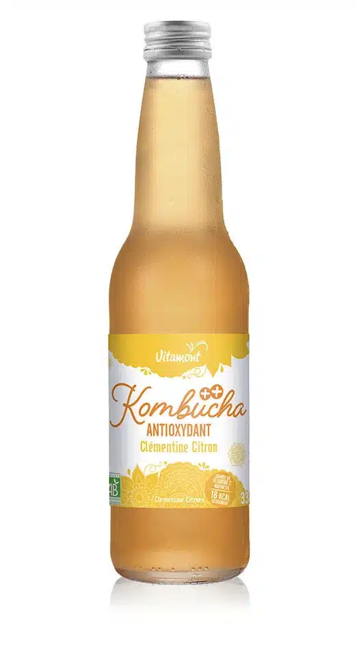 KOMBUCHA++ ANTIOXYDANT CLÉMENTINE CITRON 33cl.